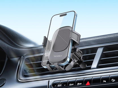 Techancy Suporte Para Telemóvel Para Automóvel Ti2329 Preto, Suporte Para Ventilador De Ar, Telemóvel De 4,7-7,2 Polegadas