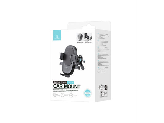 Techancy Suporte Para Telemóvel Para Automóvel Ti2329 Preto, Suporte Para Ventilador De Ar, Telemóvel De 4,7-7,2 Polegadas